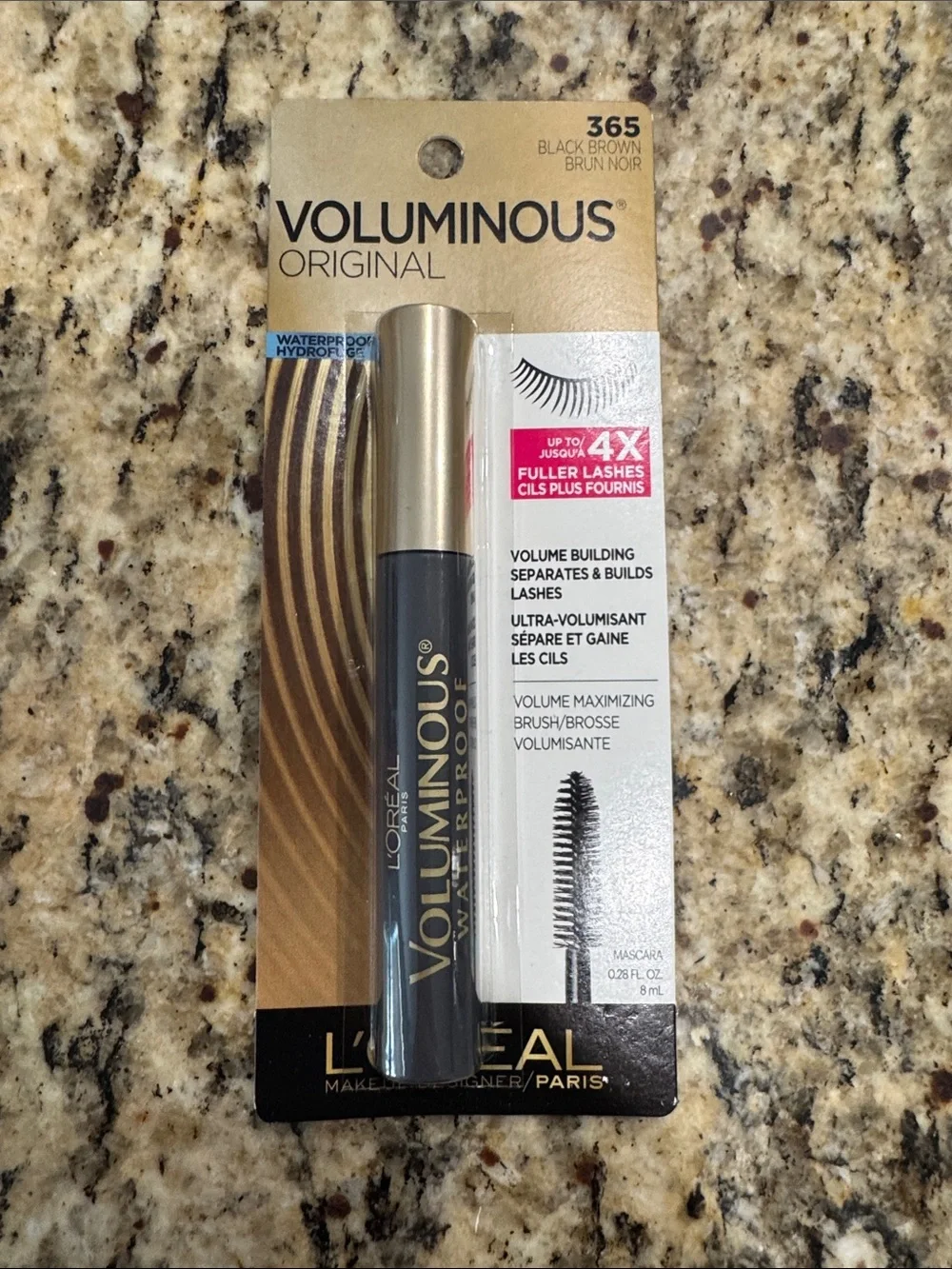 Voluminous L’OREAL Original Waterproof Mascara - Black Brown (365) NWT